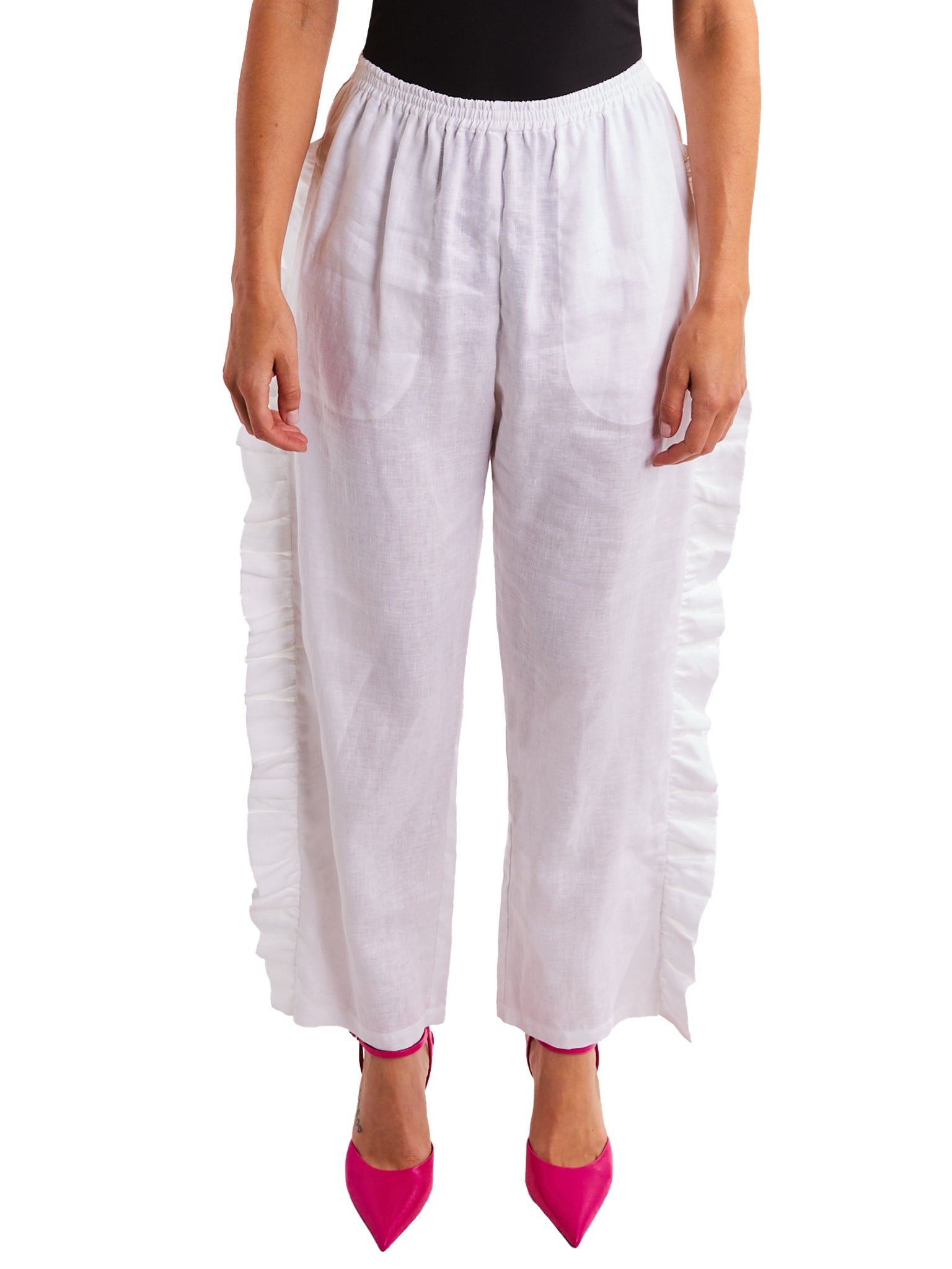 Buy Voeux India Ruffle trouser/Pants for women's at Amazon.in